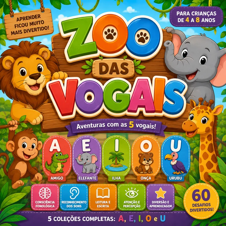 Capa do jogo Zoo das Vogais